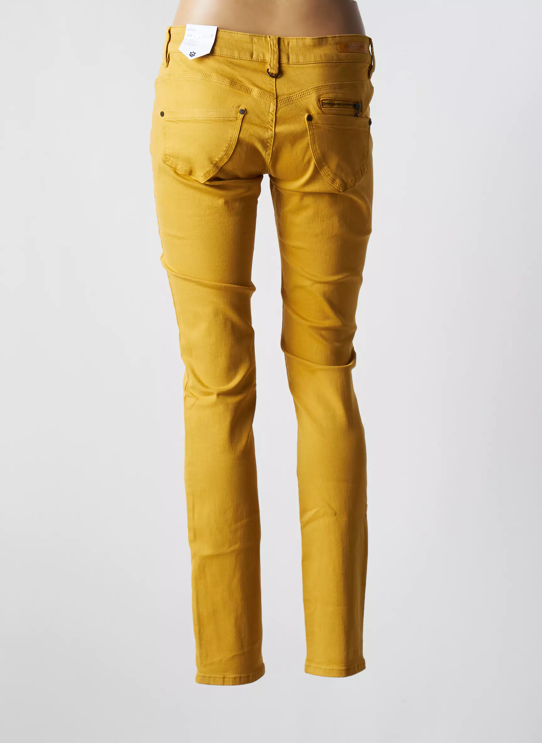 Freeman T Porter Pantalons Slim Femme couleur jaune
