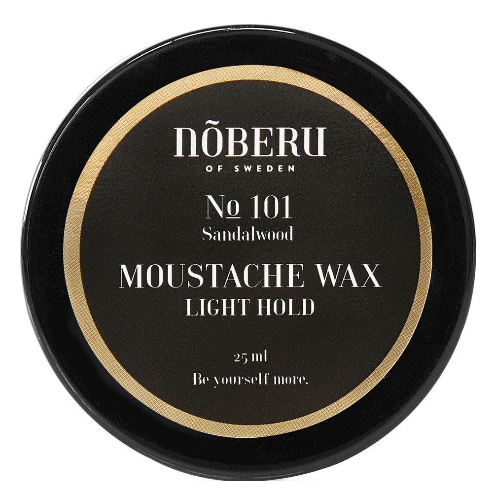 Nõberu of Sweden Moustache Wax Light Hold - Sandalwood 25 ml