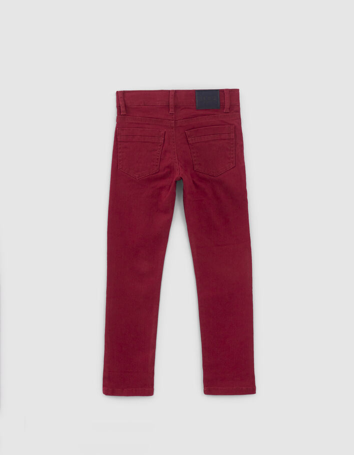 Jean SLIM rouge foncé upcyclé garçon
