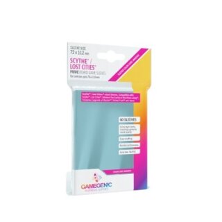 Gamegenic - Prime Scythe/Lost Cities Sleeves 72 x 112 mm - Clear (60)
