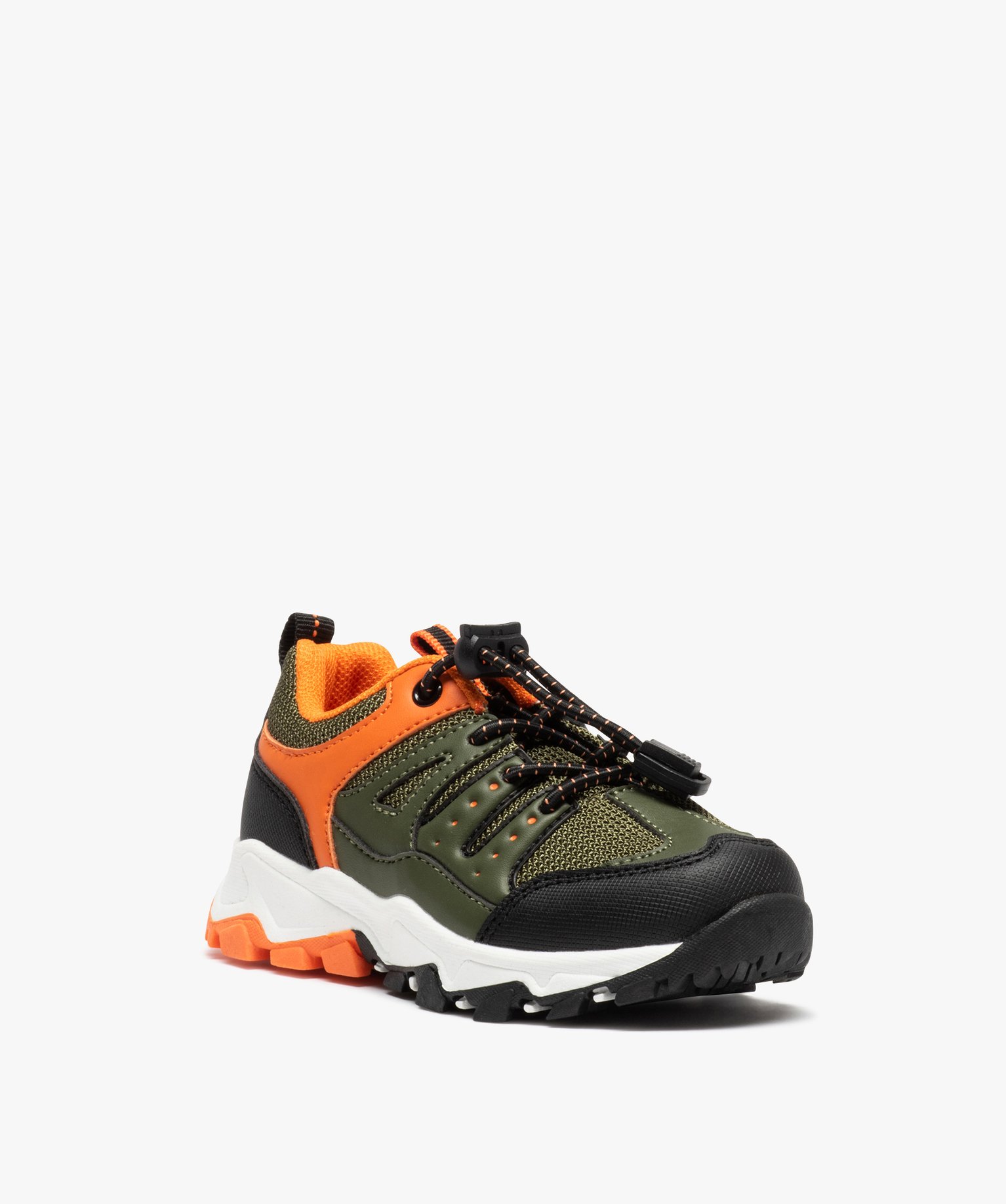 Baskets Garçon style outdoor à lacets et en mesh - Maui & ... kaki | GEMO