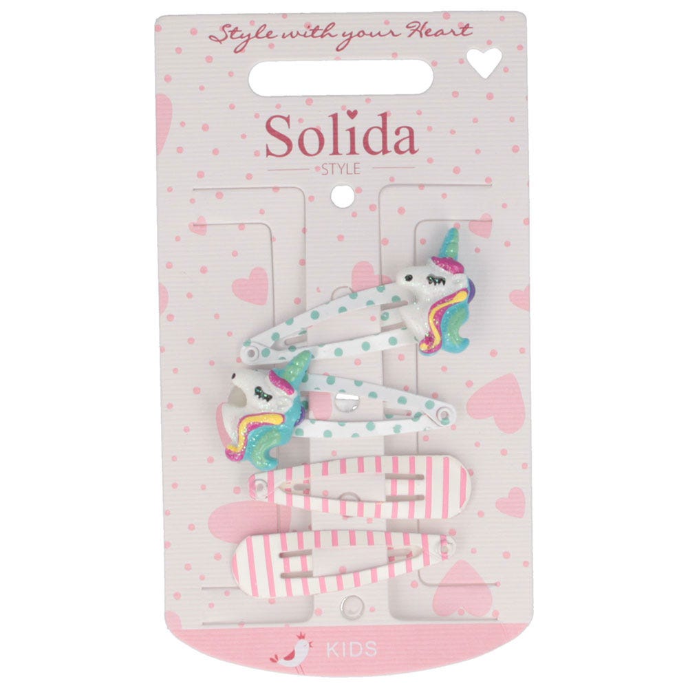 Solida Click-Clack Print Einhorn 4 Stk.