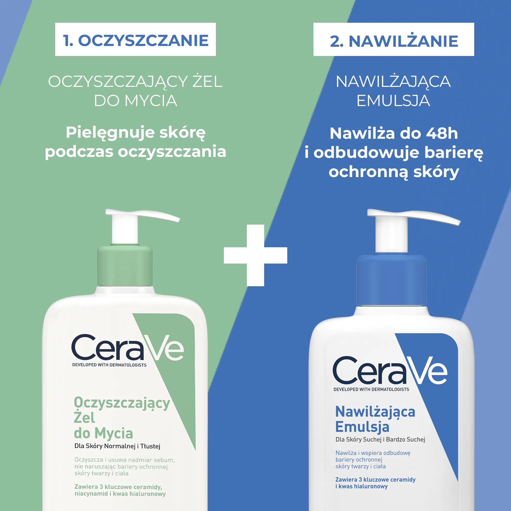 CeraVe сет (гел за чишћење + хидратантна емулзија)