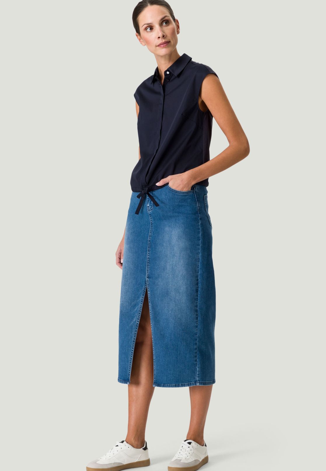 Hemdbluse mit Tunnelzug