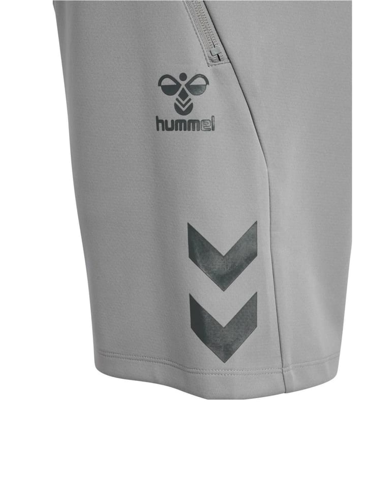 Hummel Sportliche Shorts mit Reißverschlusstaschen in Grau günstig kaufen