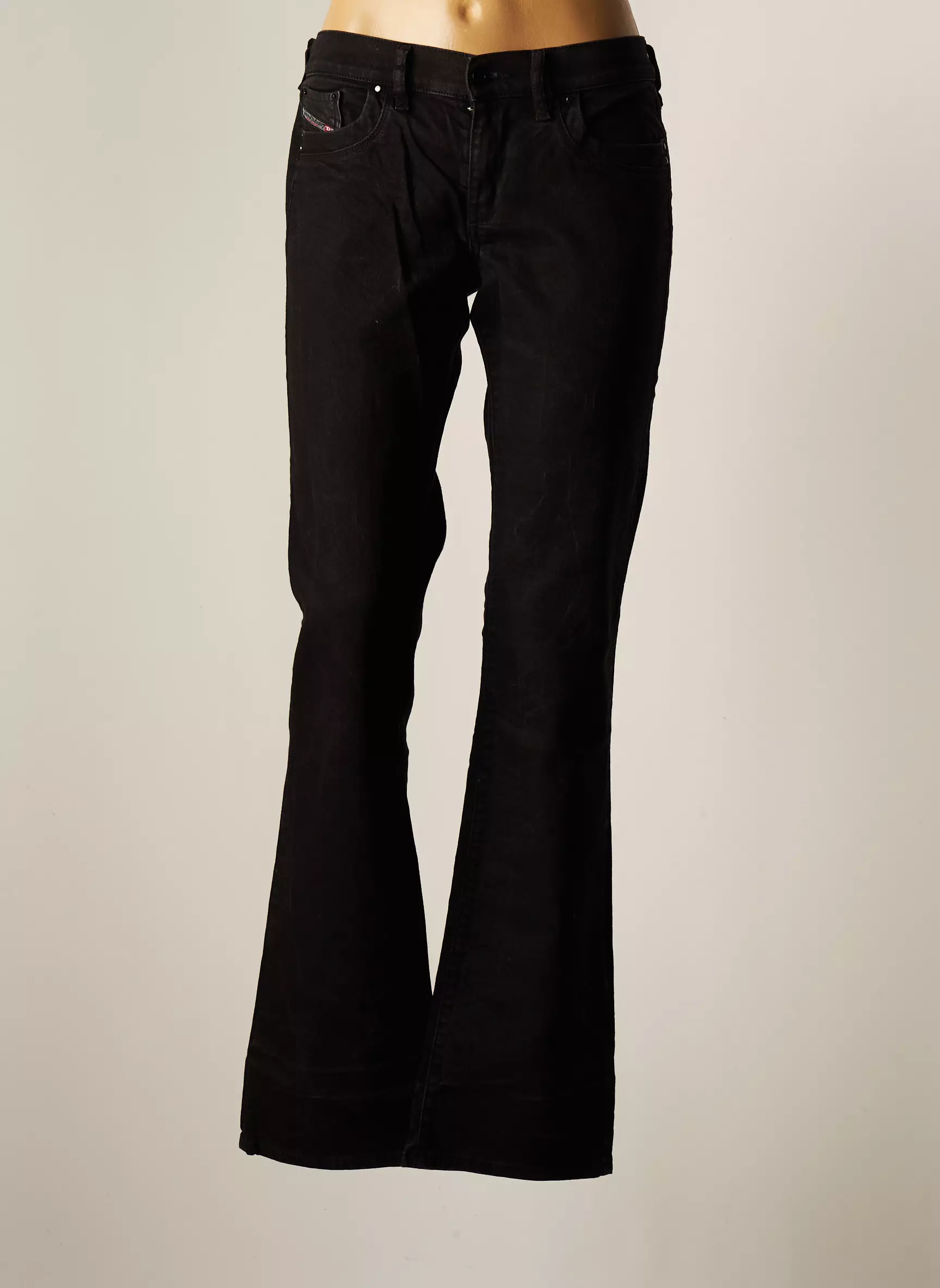 Diesel Jean Flare Femme couleur noir