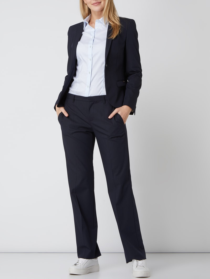 Stoffhose mit Stretch-Anteil Modell 'Cihomme' in marineblau
