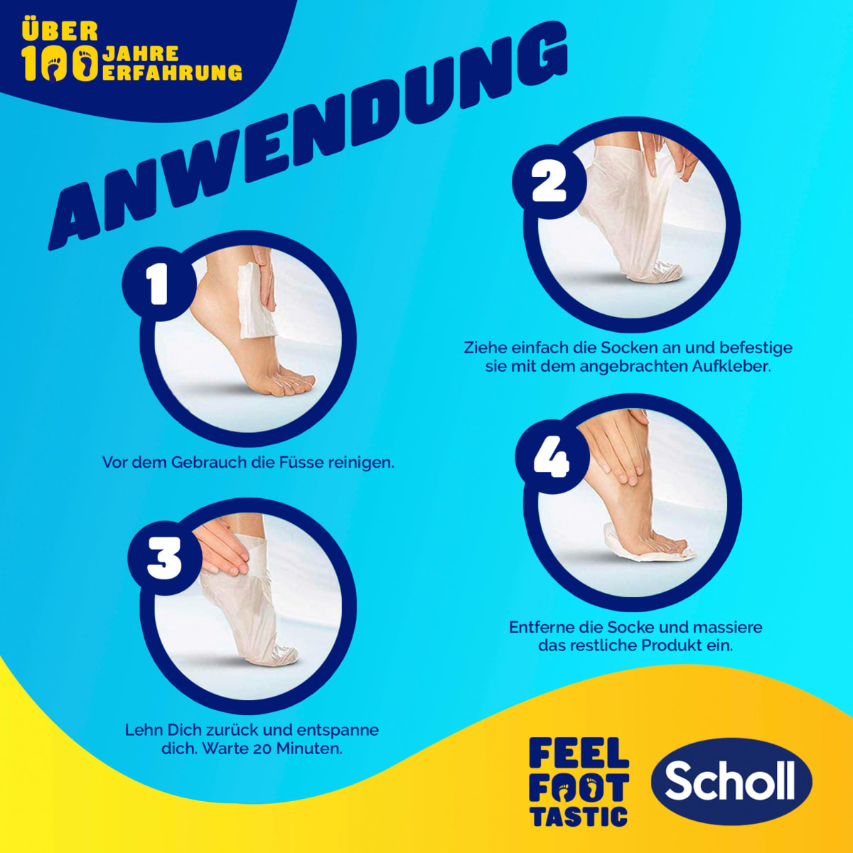Fußmaske Socken ​mit Manuka-Honig (1 Paar), 2 St
