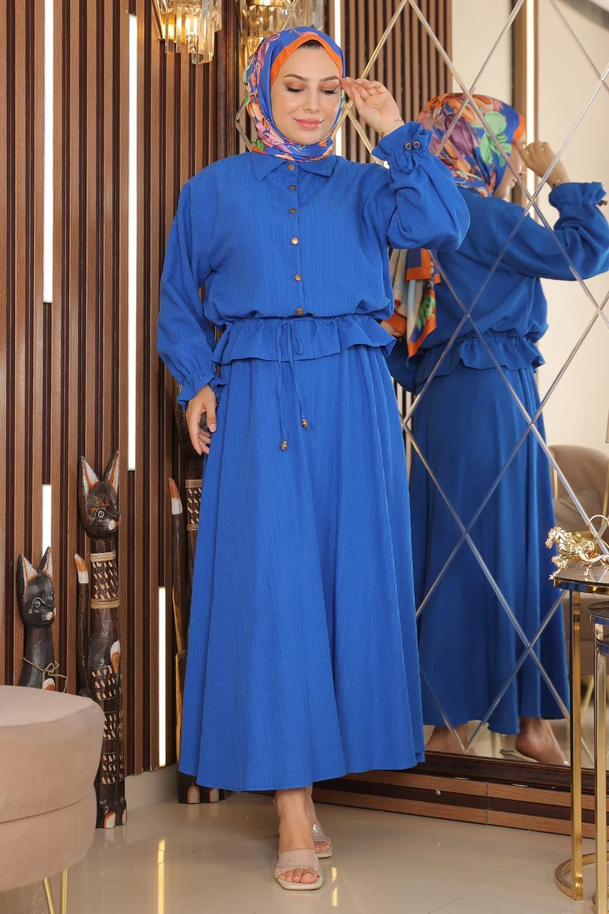 Modamihram  Hemdrock-Anzug Indigo 19146