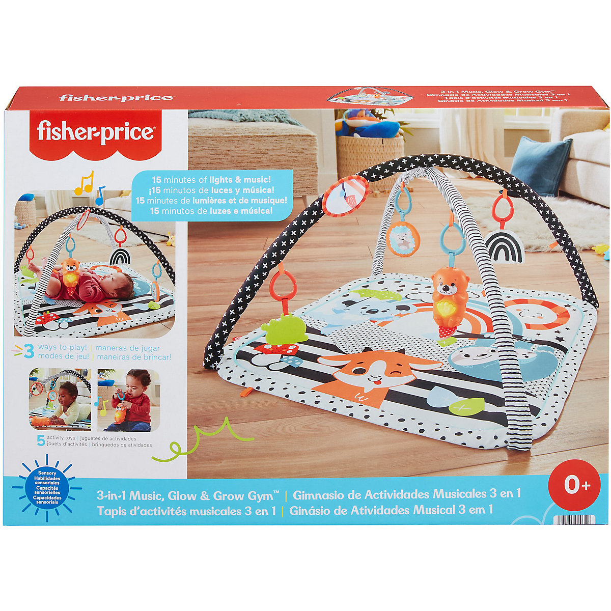 Fisher-Price Tierfreunde Kontrast-Spieldecke