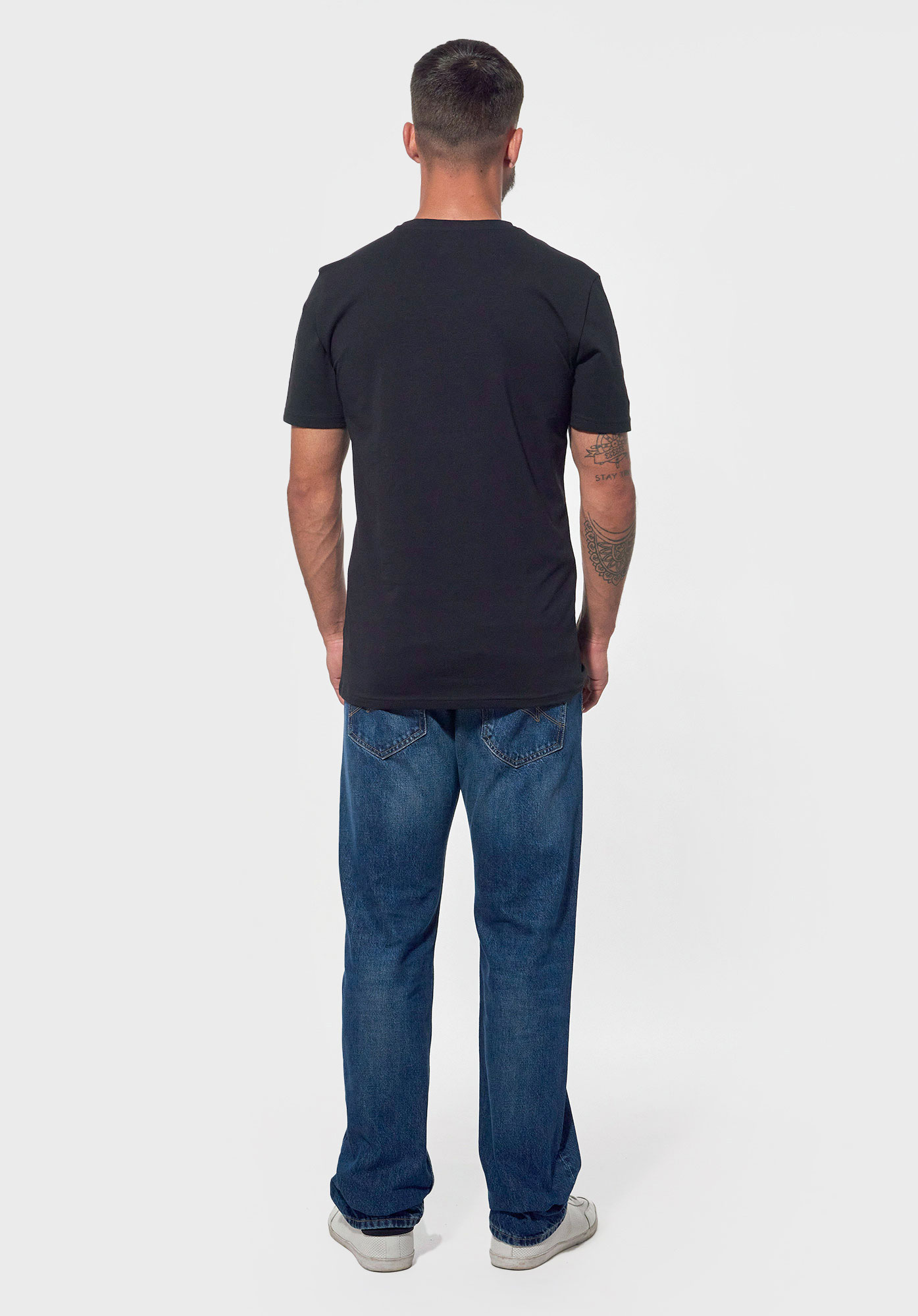 GIFT   Coffret de 2 t-shirts basiques slim Homme noir et blanc