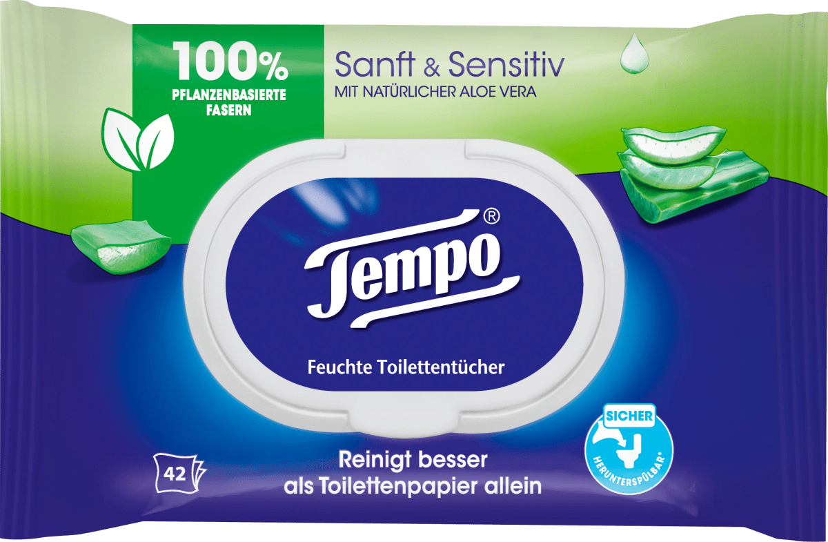 Feuchtes Toilettenpapier sanft & sensitiv, 42 St