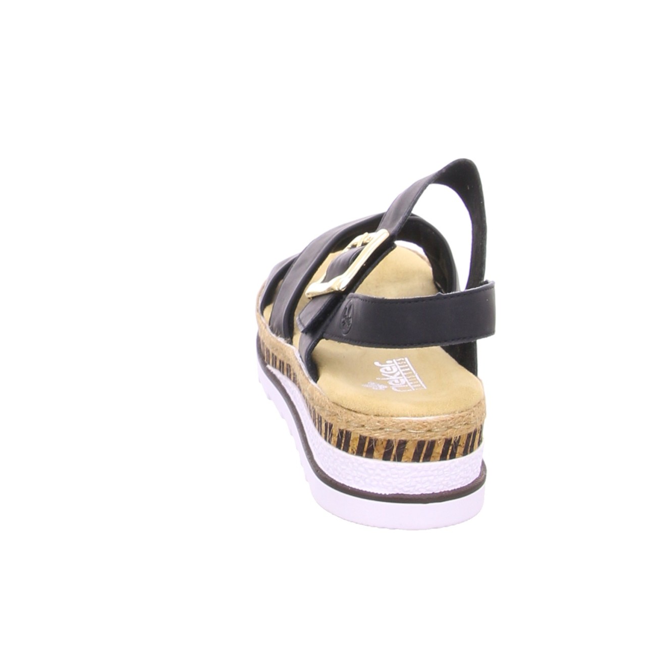 RIEKER Klassische Sandalen schwarz