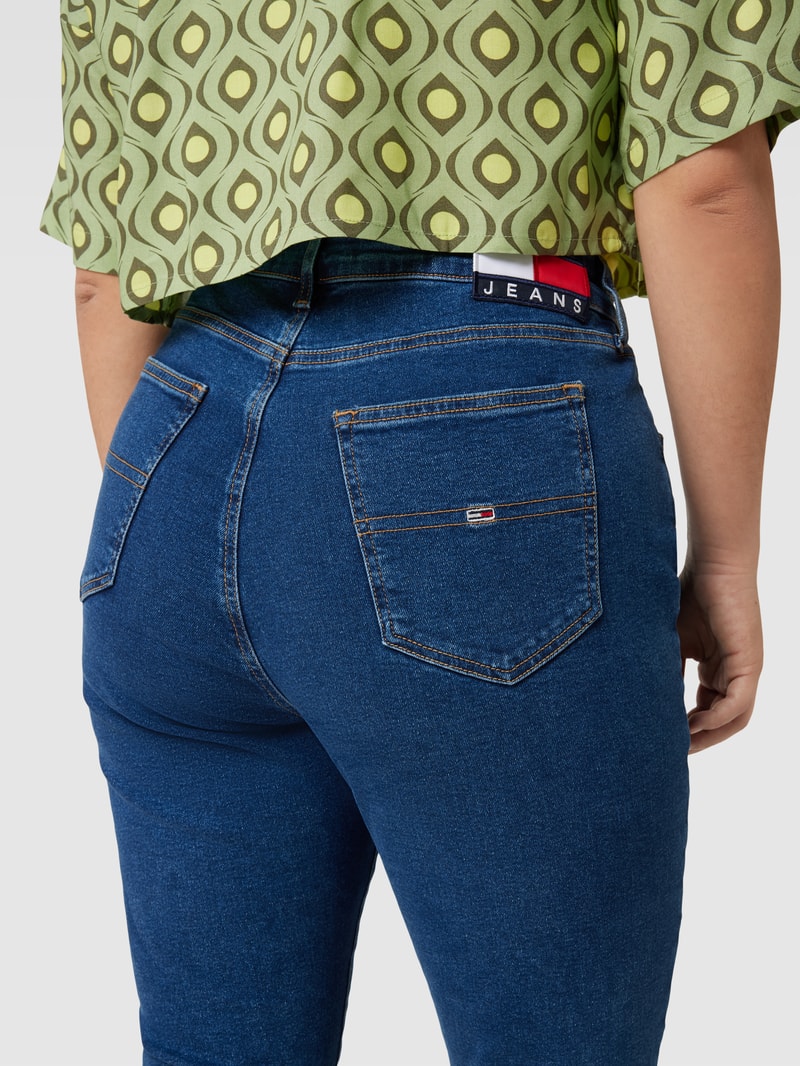 PLUS SIZE Jeans im 5-Pocket-Design Modell 'MELANY' in dunkelblau