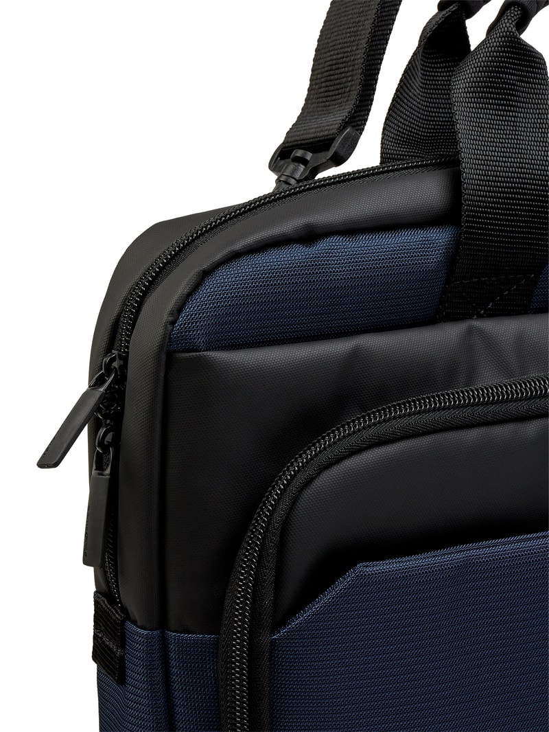 Laptoptasche mit USB-Ladekabel Modell 'Mysight' in blau