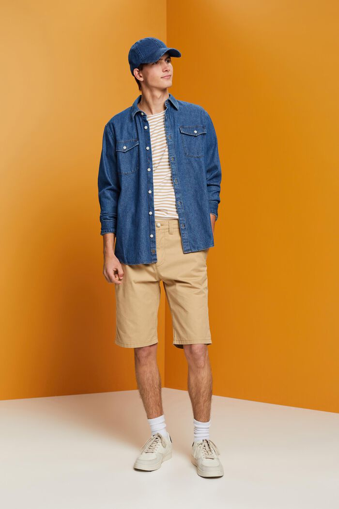 Shorts im Chino-Style aus nachhaltiger Baumwolle