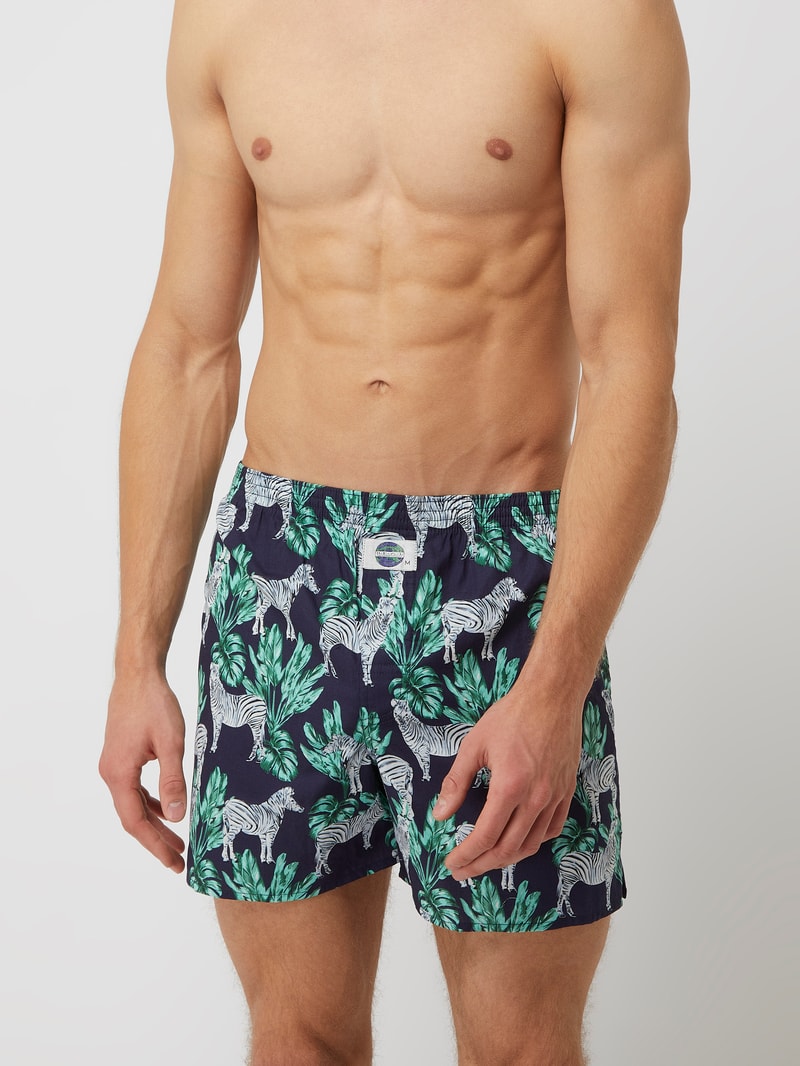 Boxershorts aus Baumwolle in dunkelblau