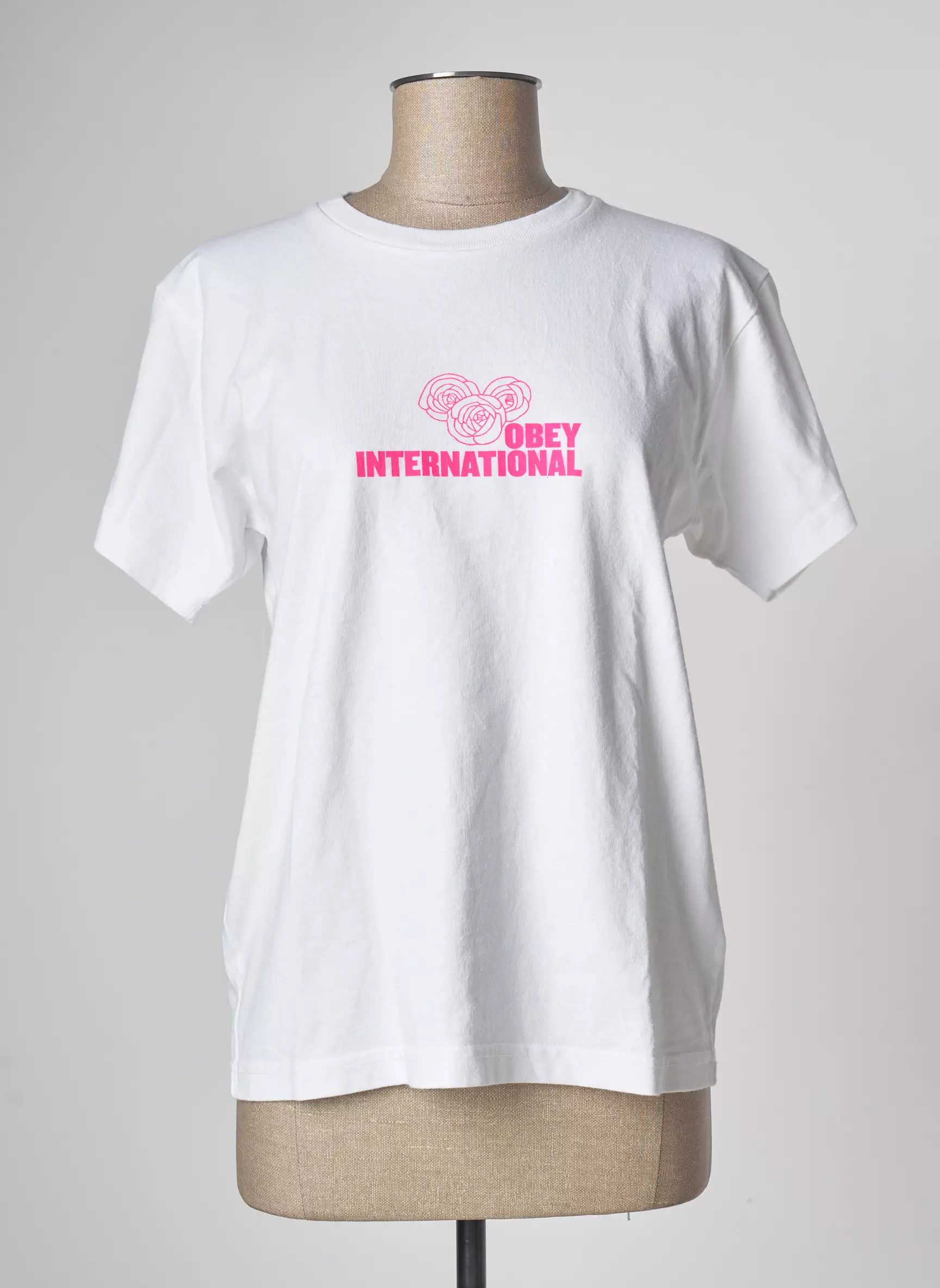 Obey Tshirts Femme couleur blanc