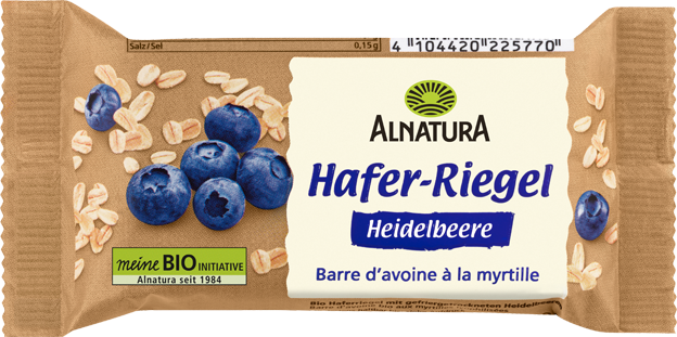 Alnatura Bio Hafer Riegel Heidelbeere
