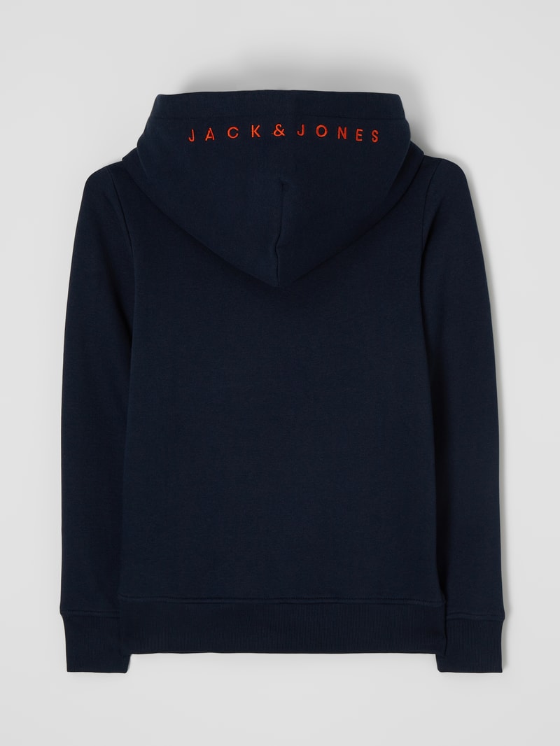 Hoodie mit Känguru-Tasche Modell 'Star' in marineblau