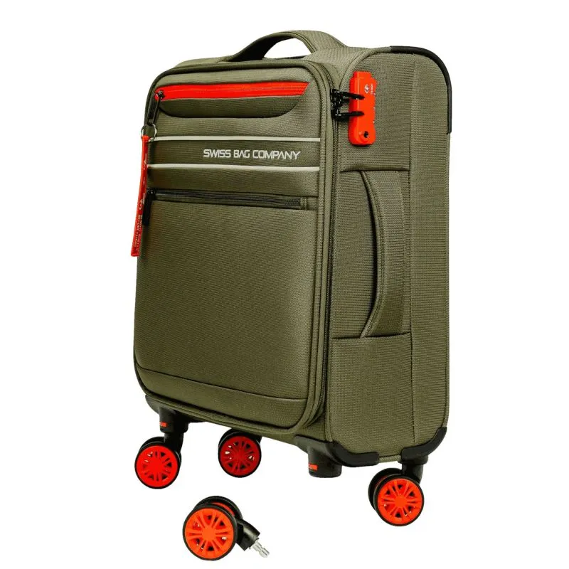 Swiss Bags Ohio Handgepäckstrolley S (45 cm) Underseater - Olive Green