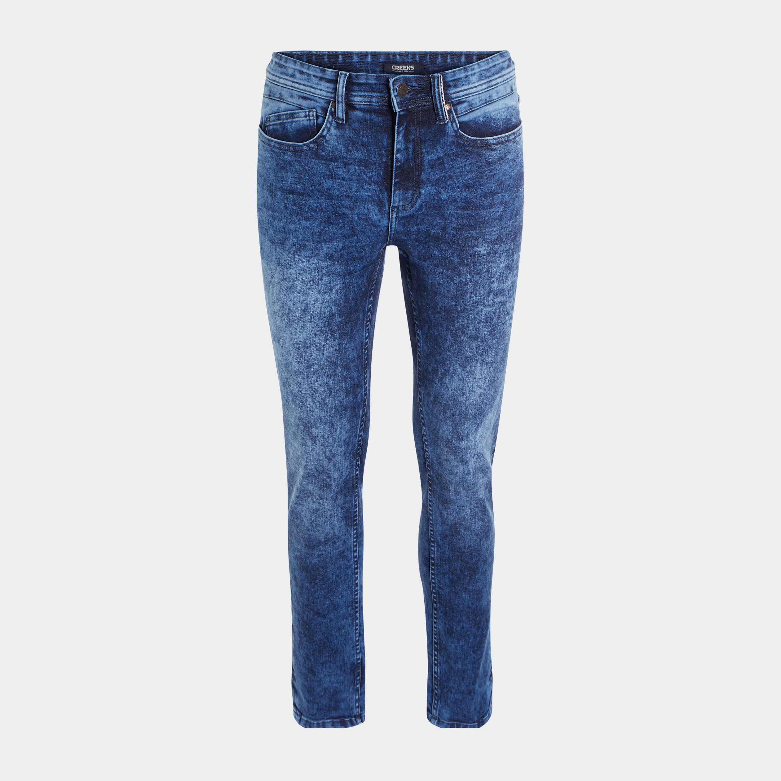 Jeans slim 5 poches denim stone homme | La Halle