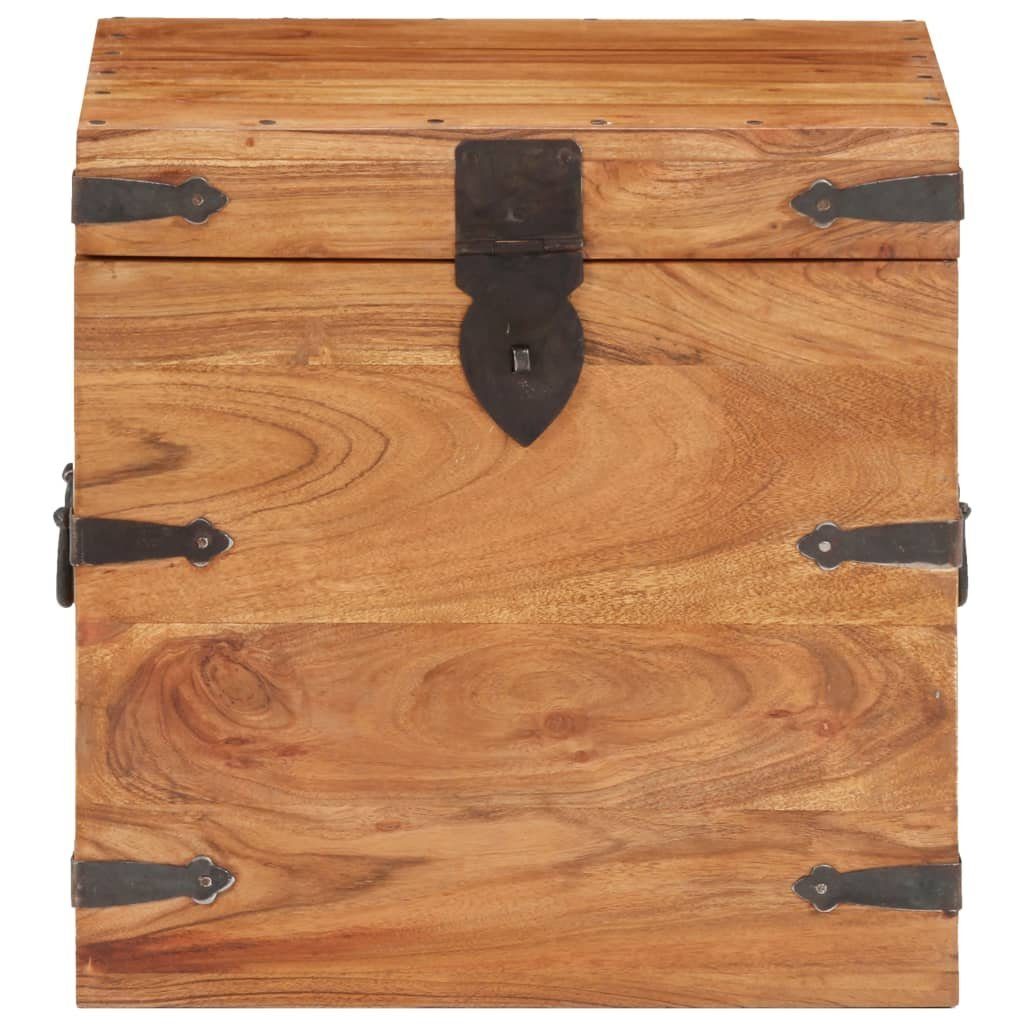 vidaXL Aufbewahrungsbox Truhe 40x40x40 cm Akazie Massivholz (1 St)