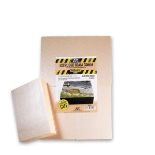 Extruded Foam 30mm Size A4 cut in 4 Parts