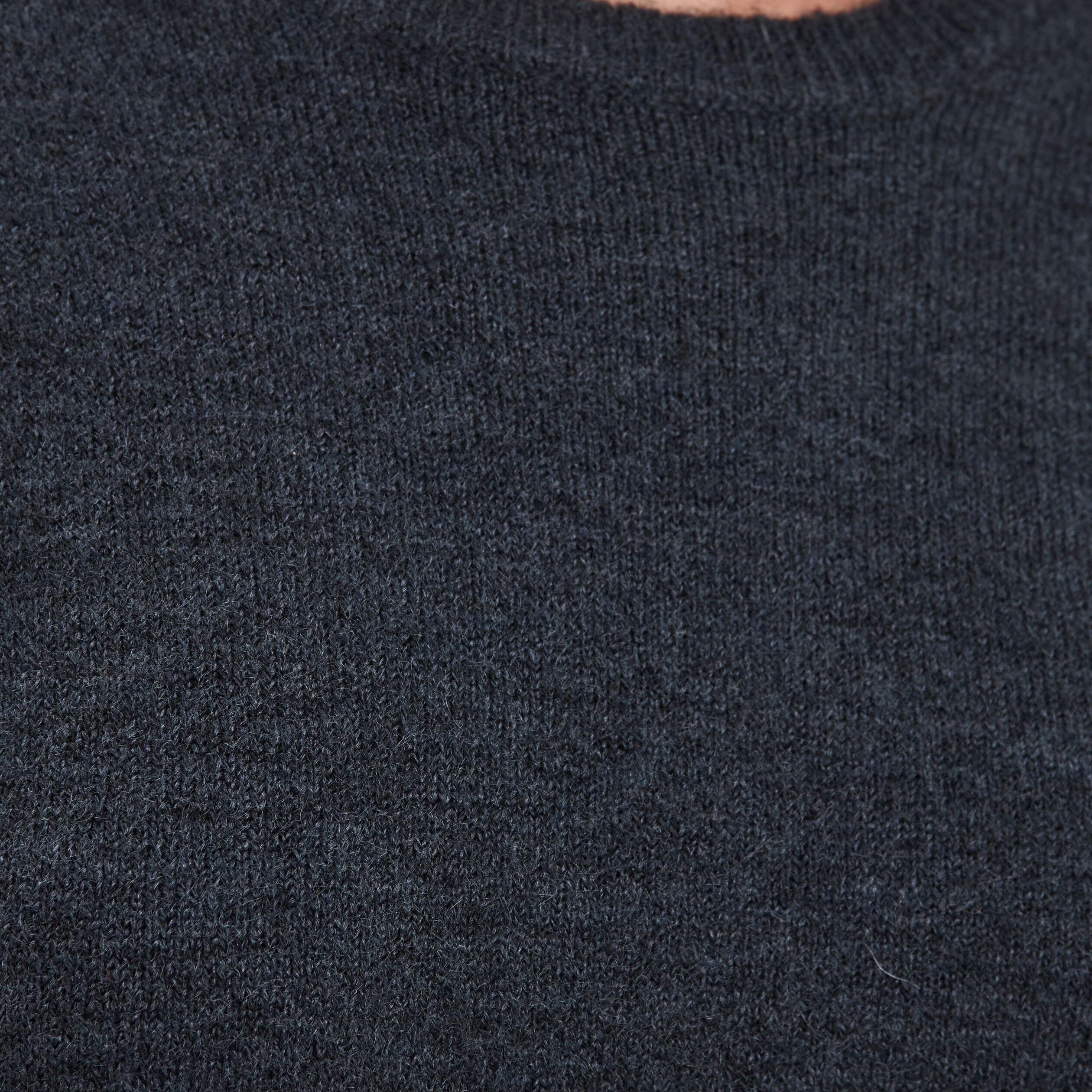 Pull col rond manches longues bleu foncé femme | La Halle