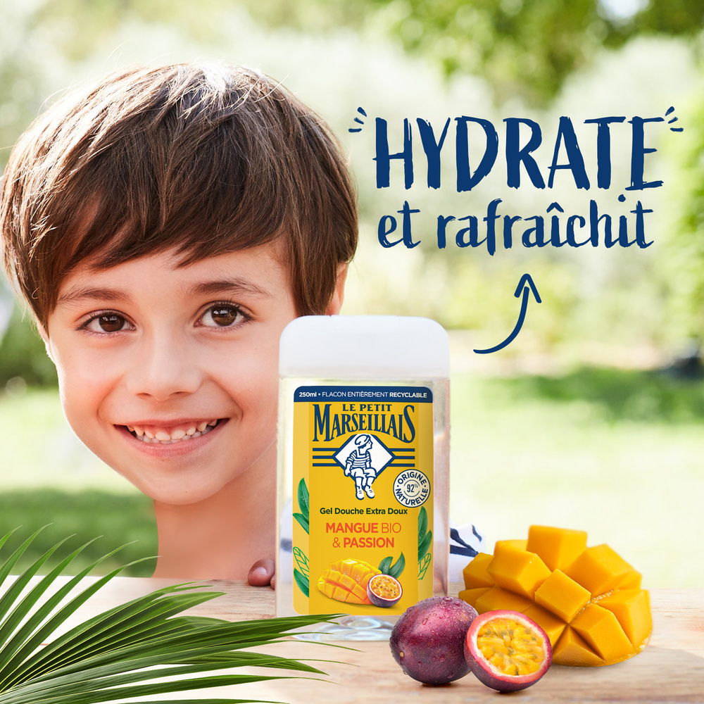 le petit marseillais LE PETIT MARSEILLAIS  DOUCHE EXTRA DOUXMANGUE BIO & PASSION 250 ML Gel Douche