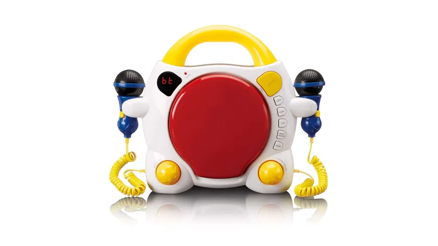 Lenco KCD-011KIDS - Tragbarer Karaoke-CD-Player mit Bluetooth® für Kinder - Mehrfarbig