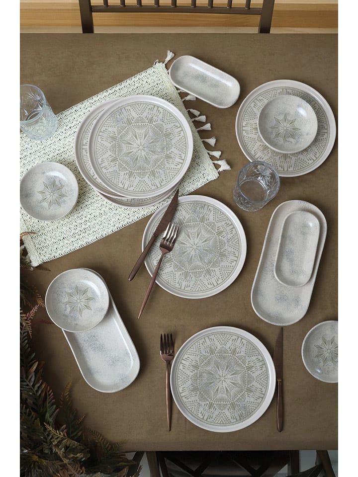 Hermia 14tlg. Frühstücks-Set in Taupe in Grau/ Hellbraun günstig kaufen onesize