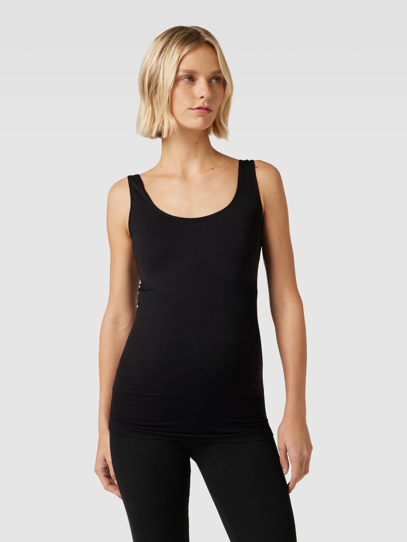 Umstands-T-Shirt in unifarbenem Design Modell 'HEAL' in schwarz