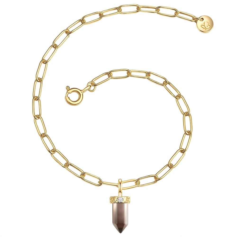 Glanzstücke München Bracelet en argent Argent sterling Oxyde de zirconium (CZ) en Or jaune Bracelet