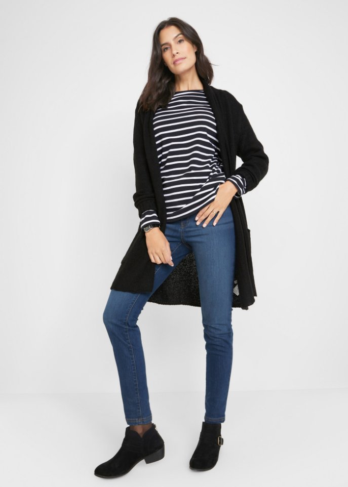 Langarmshirt mit U-Boot-Ausschnitt (2er Pack)