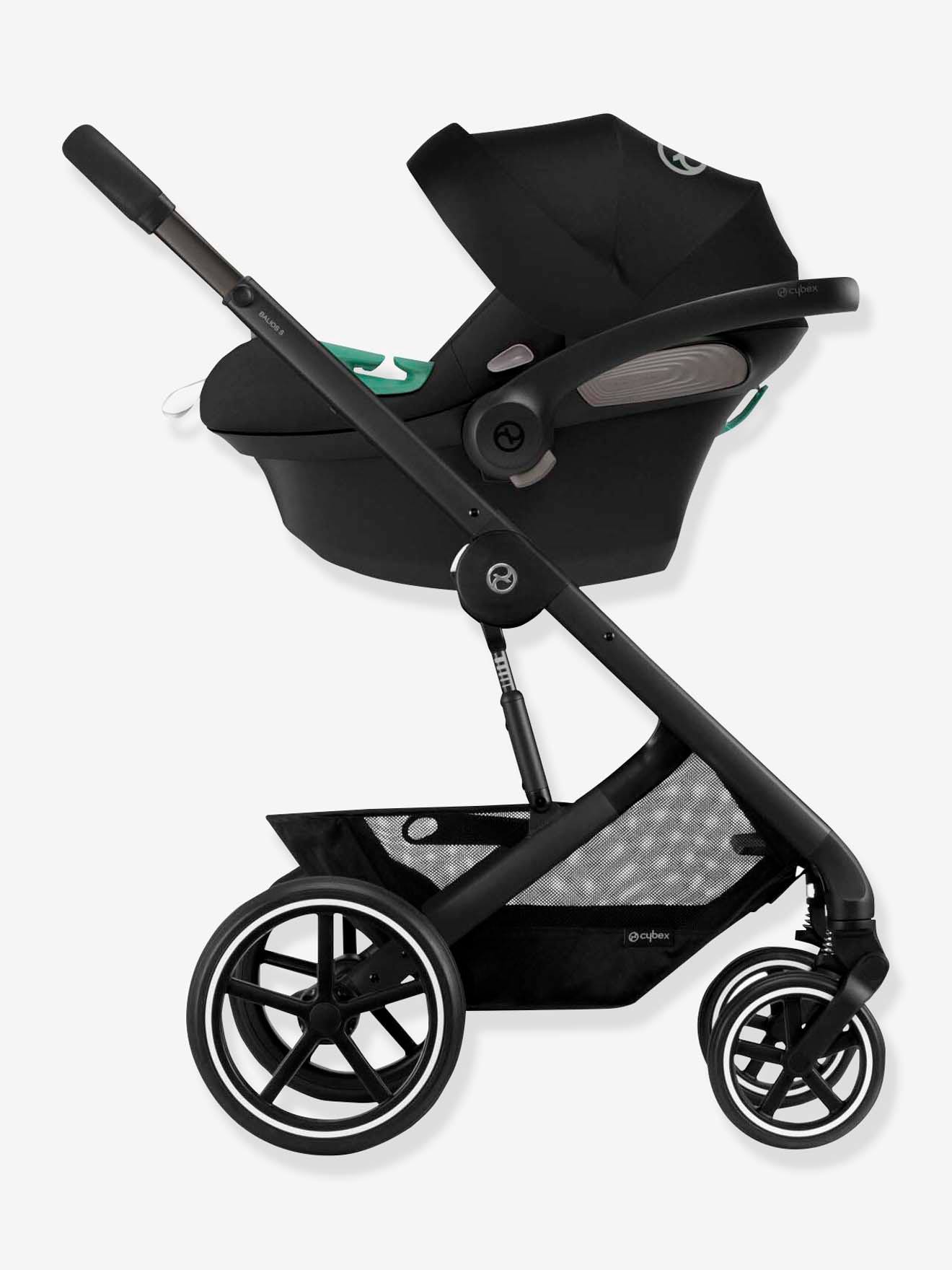 Siège-auto coque CYBEX Gold Aton S2 i-Size 45 à 87 cm, équivalence groupe 0+ noir (moon black)