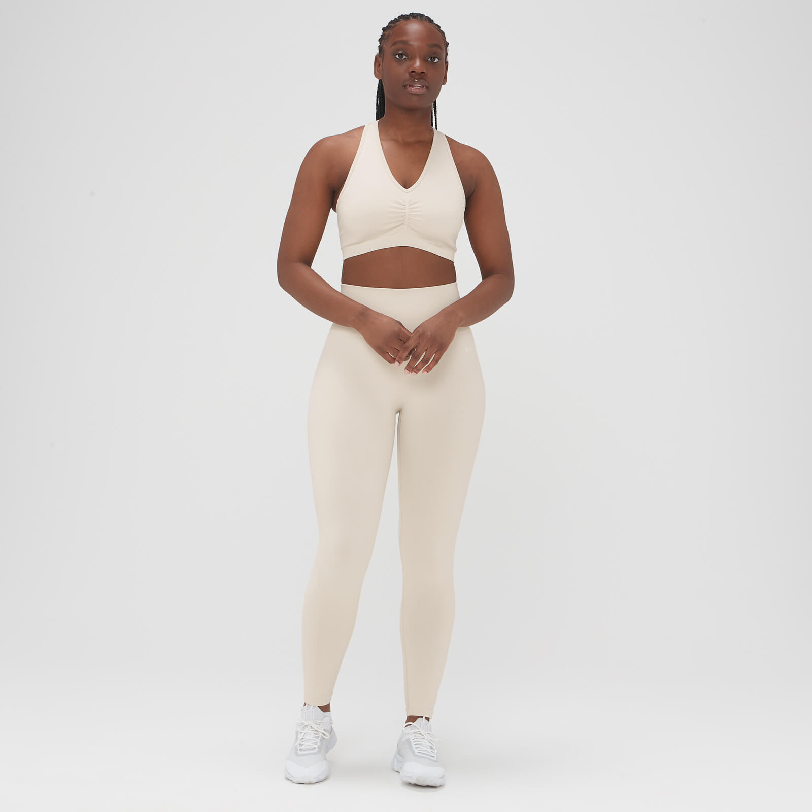 Legging sans coutures délavé MP pour femmes – Écru