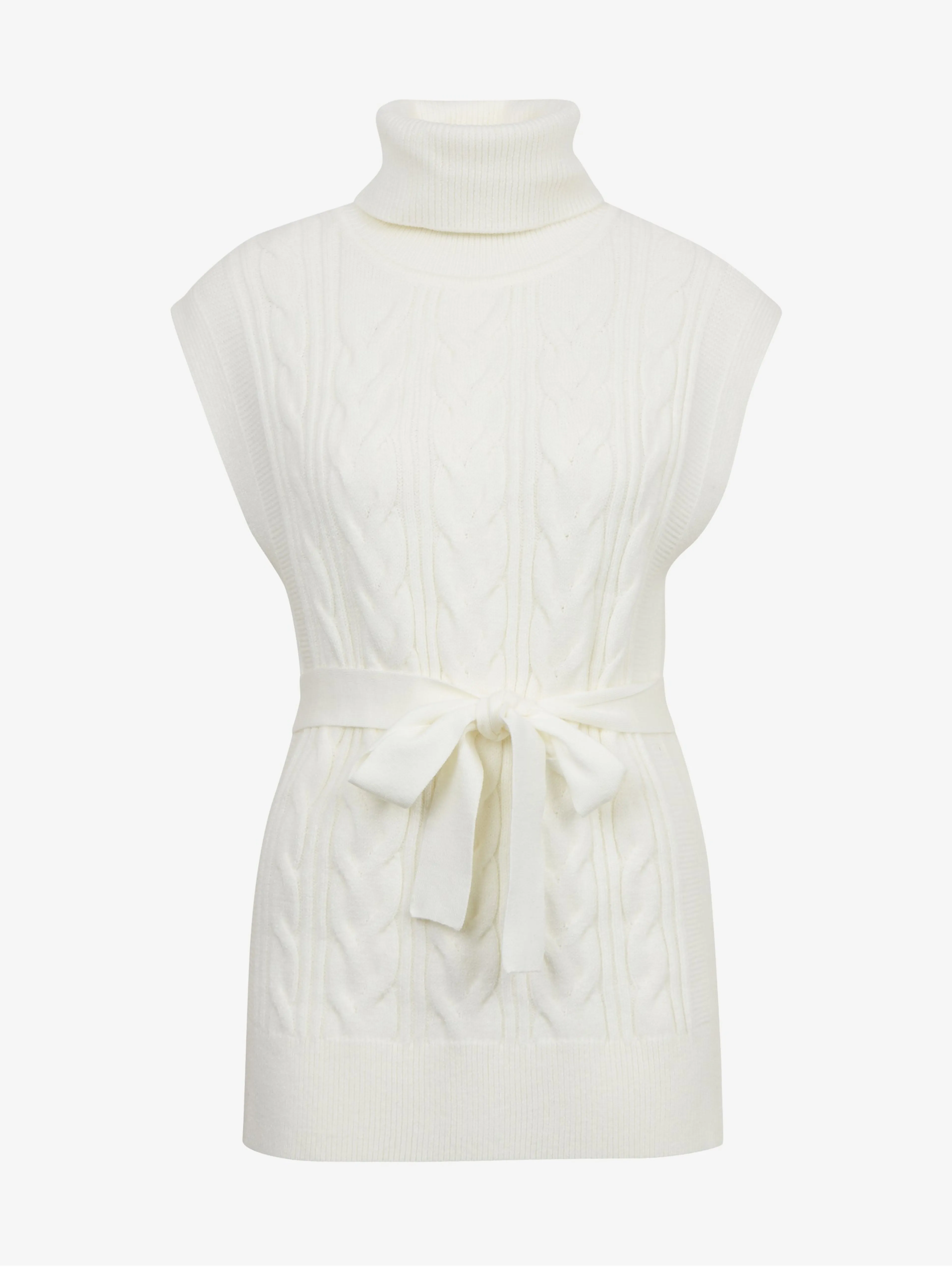 Cremefarbene Damen-Pulloverweste ORSAY