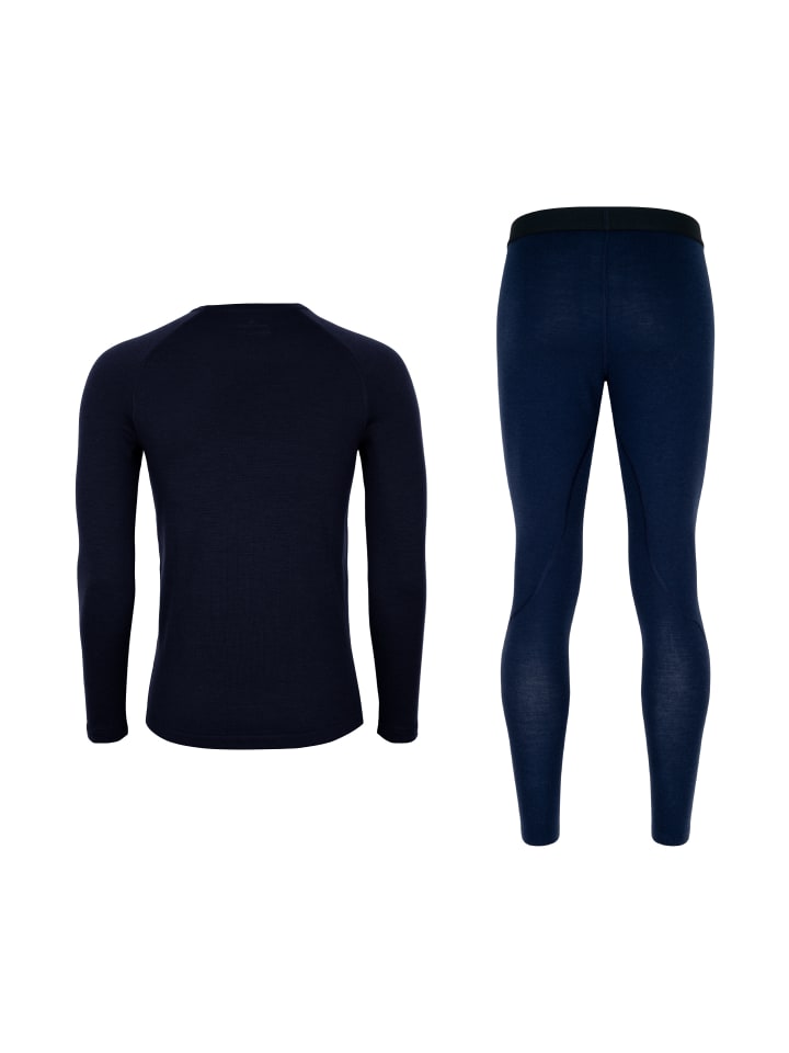 DANISH ENDURANCE Baselayer-Set Merino Baselayer in dark navy günstig kaufen