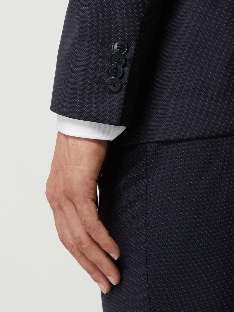 Modern Fit 2-Knopf-Sakko aus Schurwolle Modell 'Duncan' in marineblau