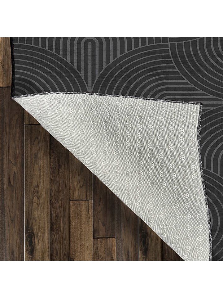 CARPET DIEM Kurzflor-Teppich in Grau/ Schwarz günstig kaufen