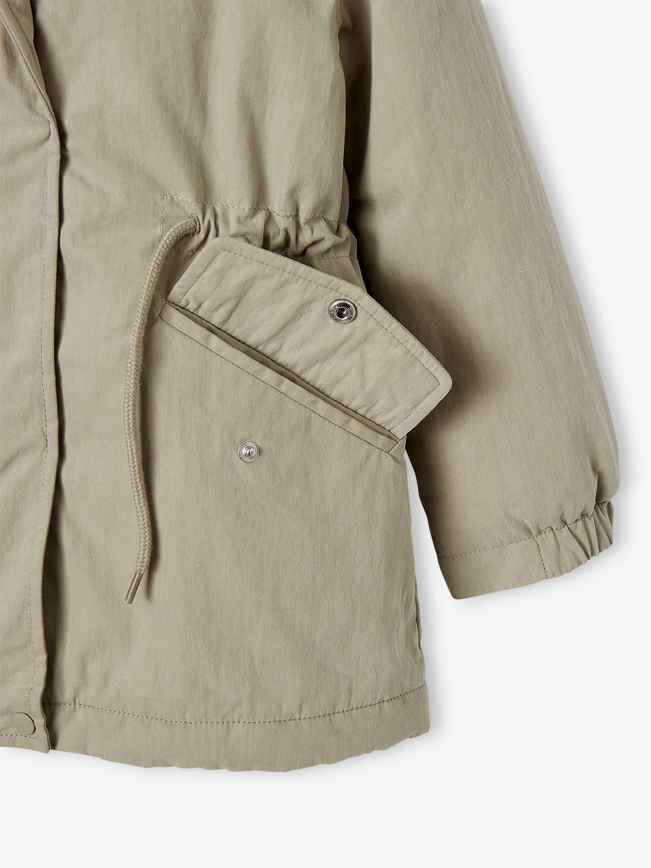 Parka 3 en 1 mi-saison fille vert d'eau