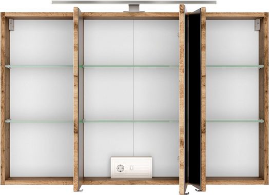 HELD MÖBEL Spiegelschrank Livorno Inklusive LED-Beleuchtung