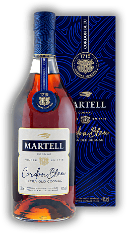 Martell Cordon Bleu Extra Old Cognac Martell Cordon Bleu Extra Old Cognac Ein herausragender klassischer Cognac mit unnachahmlichem Stil. 0,7	 Liter - Vol 40%