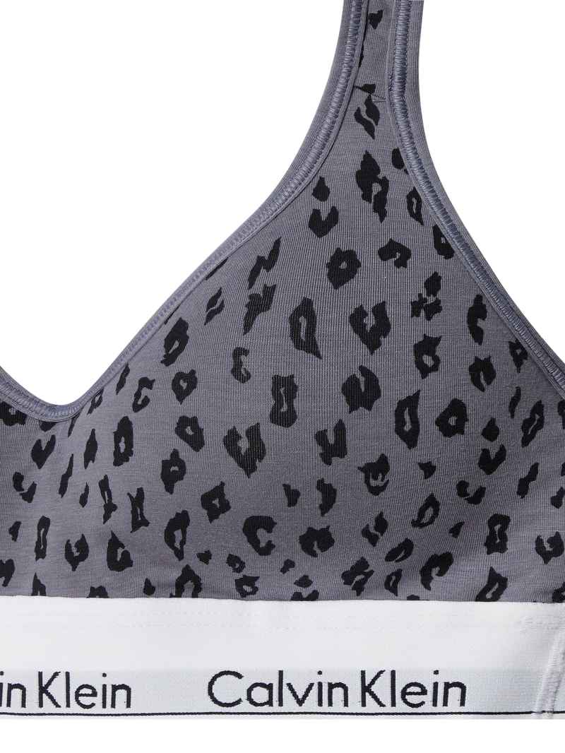 Bralette mit wattierten Cups in mittelgrau