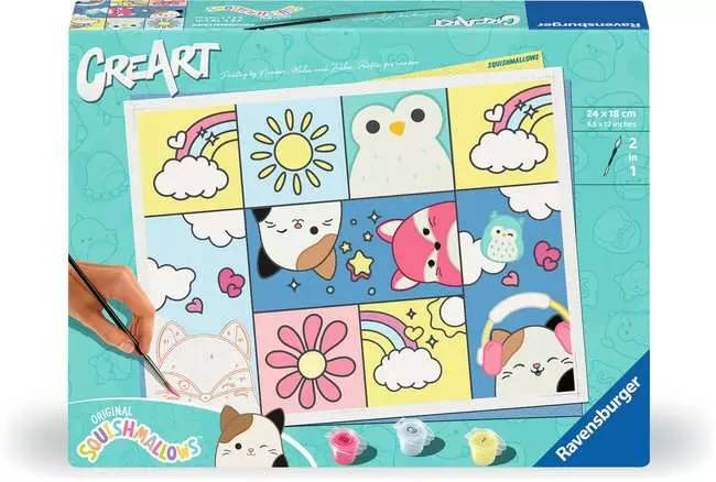 CreArt Squishmallows - Malen nach Zahlen für Erwachsene