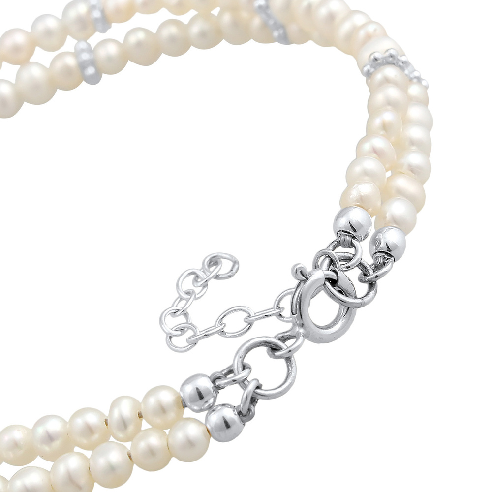 Elli Elli Bracelet Femme Élegante et Simple avec une Perle de Culture d'Eau Douce en A Bracelet