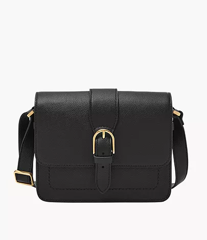 Fossil Medium Flap Crossbody Zoey
