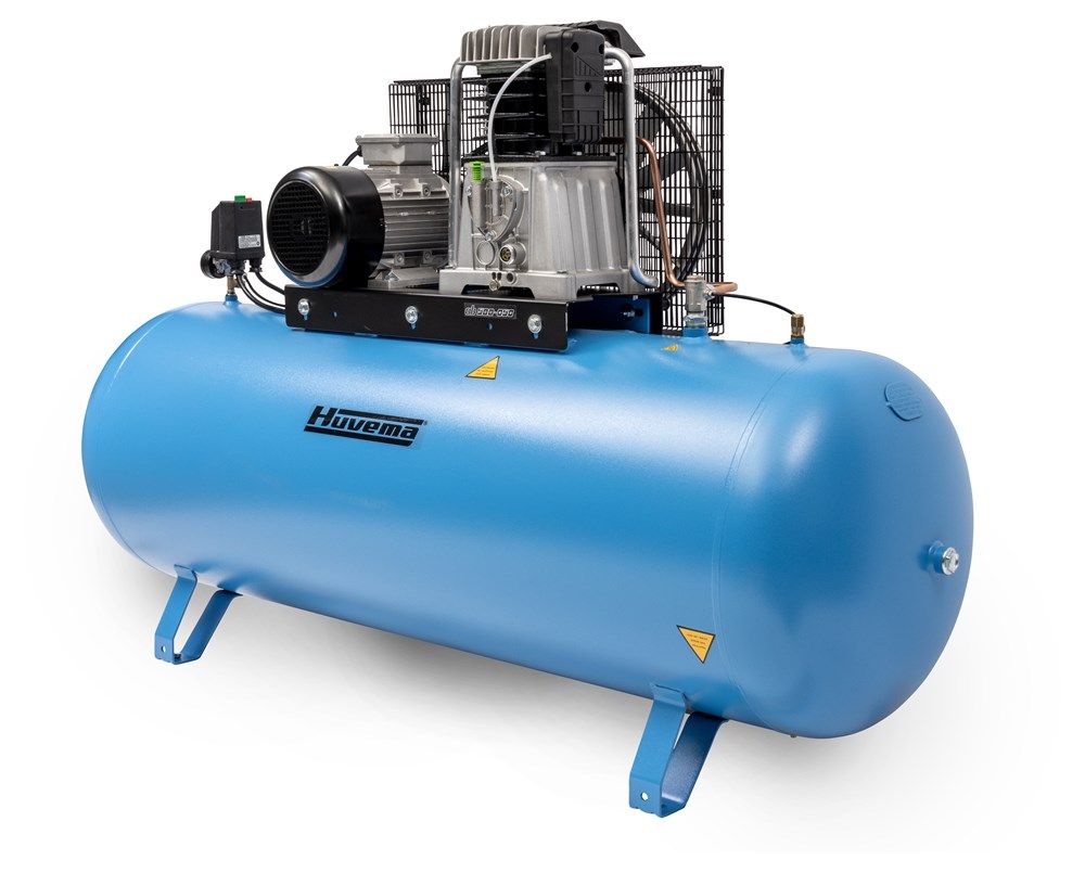 Huvema 21293 Keilriemen-Kolbenkompressor mit Ölschmierung 400 V – 500 Liter – 5,5 kW