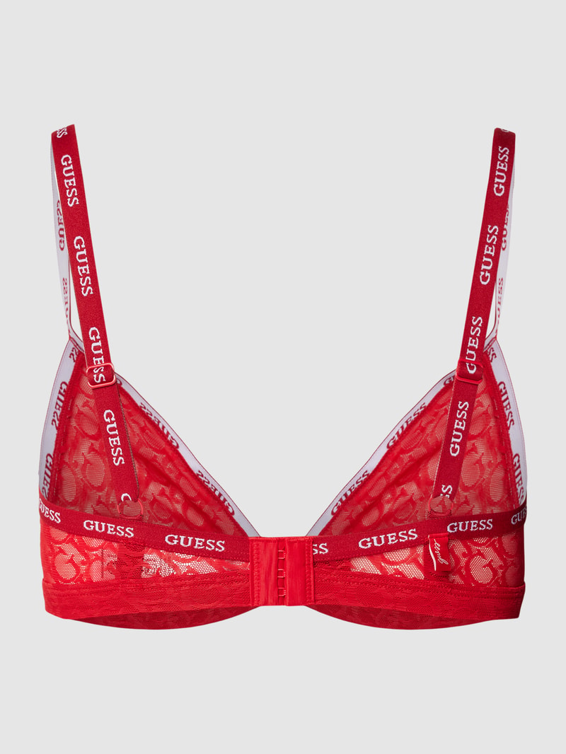 BH mit Logo-Muster Modell 'EDYTHA' in rot